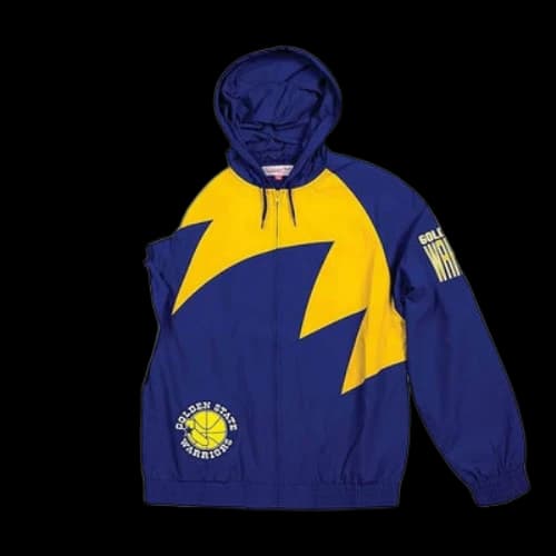 Mitchell & Ness Shark Tooth Hooded Jacket 'Golden State Warriors'