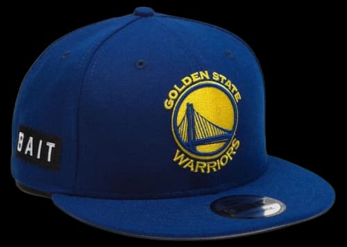 New Era x BAIT Golden State Warriors OTC 9Fifty Snapback Cap Blue
