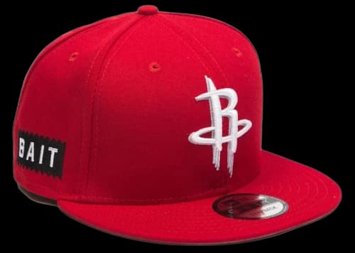 New Era x BAIT Houston Rockets Scarlet 9Fifty Snapback Cap Red