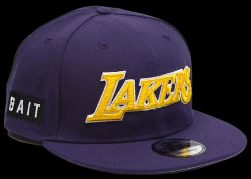 New Era x BAIT Los Angeles Lakers Alt OTC 9Fifty Snapback Cap Purple