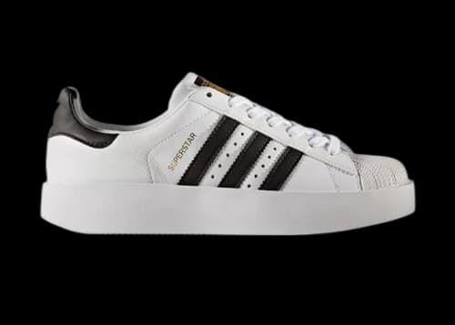 adidas Superstar Bold Leather White Black (Women's)