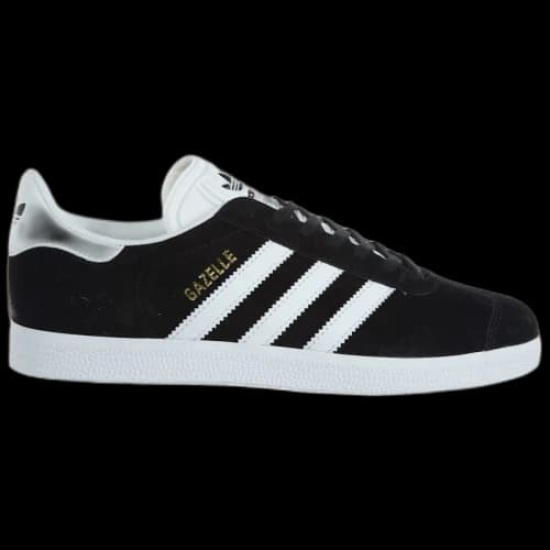 adidas Gazelle Black White-Gold Metallic (Women's)