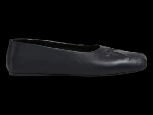 Marni Nappa Leather Seamless Little Bow Ballet Black (Women's)
