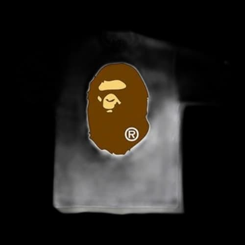 BAPE Big Ape Head Tee Short-sleeved Unisex White/Brown