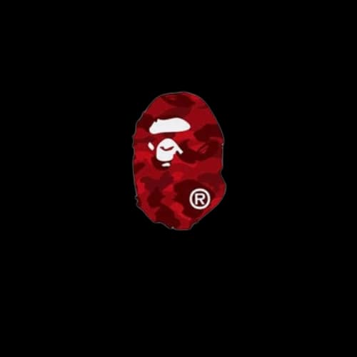 BAPE A Bathing Ape Camo Ape Head 'White Red'