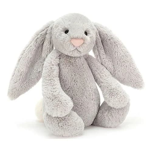JELLYCAT Bashful Silver Bunny Plush Toy