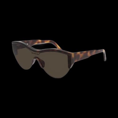 Balenciaga Shield Sunglasses 'Havana/Brown'