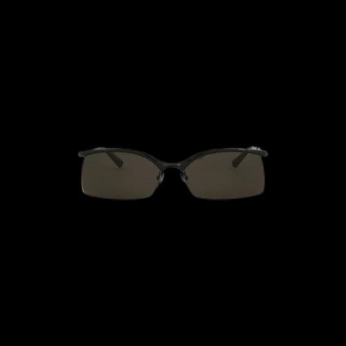 Balenciaga Rectangle-Frame Metal Sunglasses 'Black'