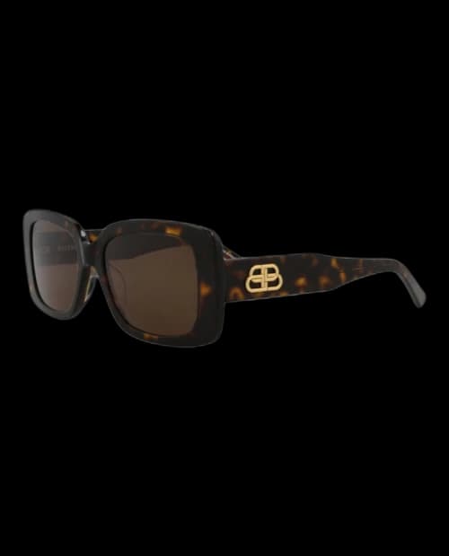 Balenciaga Square Sunglasses Havana/Havana/Brown (BB0048S-30007965-002)