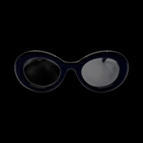 Balenciaga Oval Sunglasses 'Black/Grey'