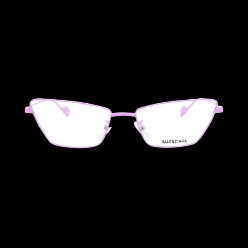 Balenciaga Cat Eye-Frame Metal Optical Frames Violet Violet Transparent (BB0091O-30008429-004)