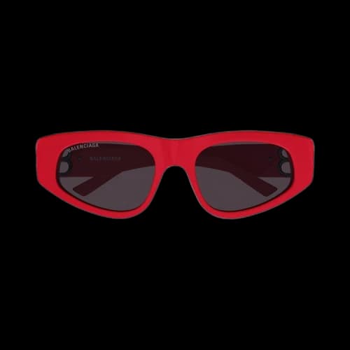 Balenciaga Cat Eye Glasses 'Red/Silver/Grey'