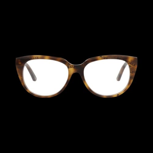 Balenciaga Round-Frame Acetate Optical Frames Havana Havana Transparent (BB0131O-30010040-008)