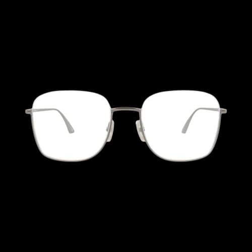 Balenciaga Square-Frame Metal Optical Frames Ruthenium Ruthenium Transparent (BB0144O-30010035-001)
