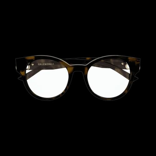 Balenciaga Oval Glasses 'Dark Havana'