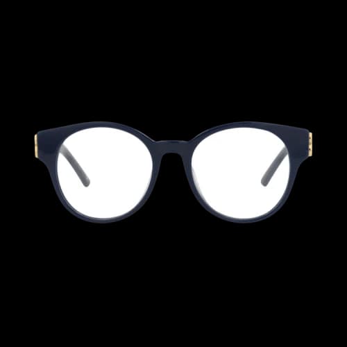 Balenciaga Round-Frame Acetate Optical Frames Blue Blue Transparent (BB0173O-30011315-004)