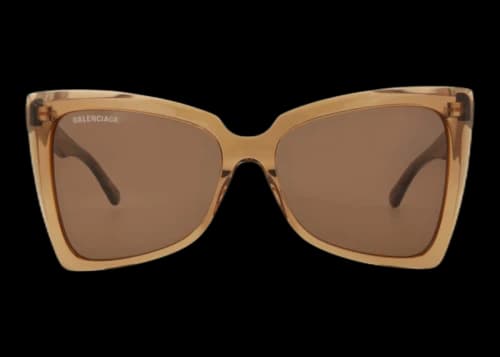 Balenciaga Cat Eye Frame Acetate Sunglasses Brown/Brown (BB0174S-30011342-005-20009)