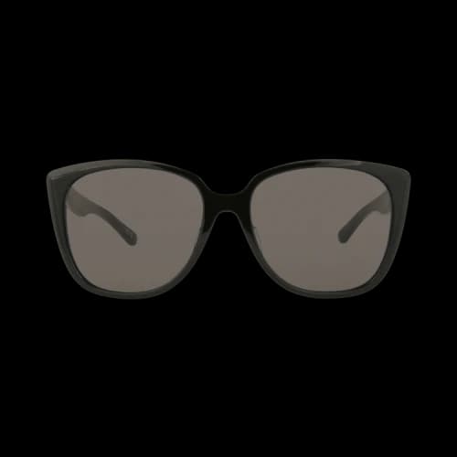 Balenciaga Square-Frame Acetate Sunglasses Black Black Grey (BB0175SA-30011345-001)
