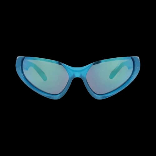 Balenciaga Shield-Frame Bio Injection Rilsan Sunglasses Light Blue Light Blue Green (BB0202S-30011954-003)
