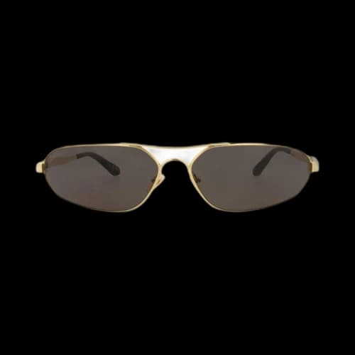 Balenciaga Shield Sunglasses 'Gold/Grey'
