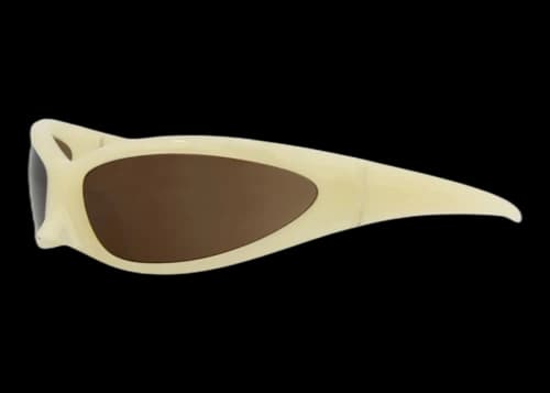 Balenciaga Shield Sunglasses Yellow/Brown (BB0251S-30013805-003)