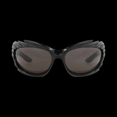 Balenciaga Shield-Frame Bio Injection Sunglasses Black Black Grey (BB0255S-30013967-001)