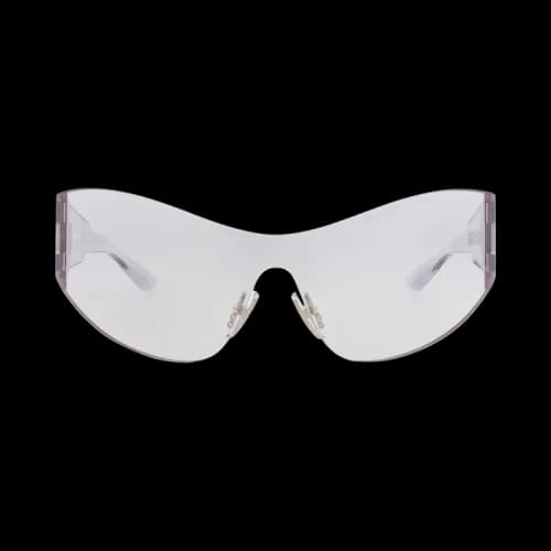 Balenciaga Shield-Frame Nylon Sunglasses Grey Grey Grey (BB0257S-30013965-002)