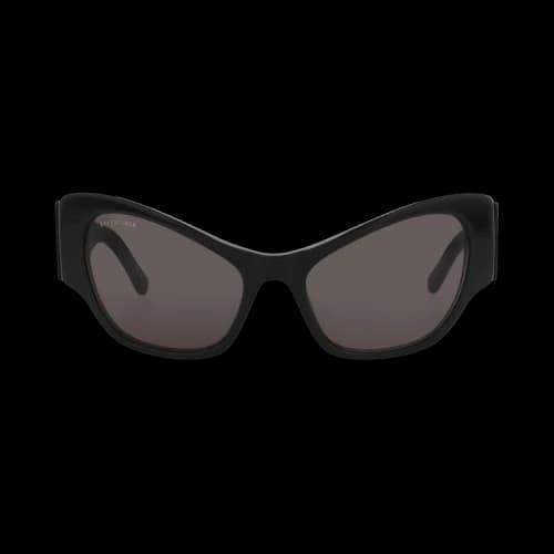 Balenciaga Cat Eye-Frame Recycled Acetate Sunglasses Black Black Grey (BB0259S-30013976-001)