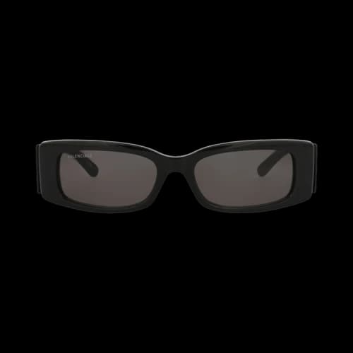 Balenciaga Square-Frame Acetate Sunglasses Black Black Grey (BB0260S-30013974-001)