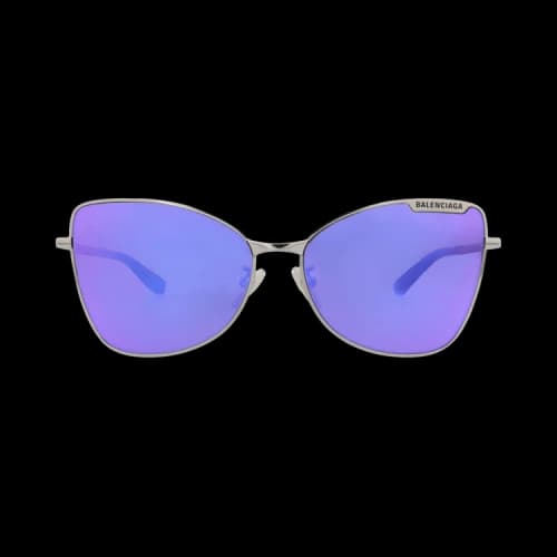 Balenciaga Cat Eye Sunglasses Ruthenium Ruthenium Violet (BB0278S-30013990-003)