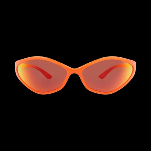 Balenciaga Shield-Frame Bio Injection Sunglasses Orange Red (BB0285S-30014408-005)