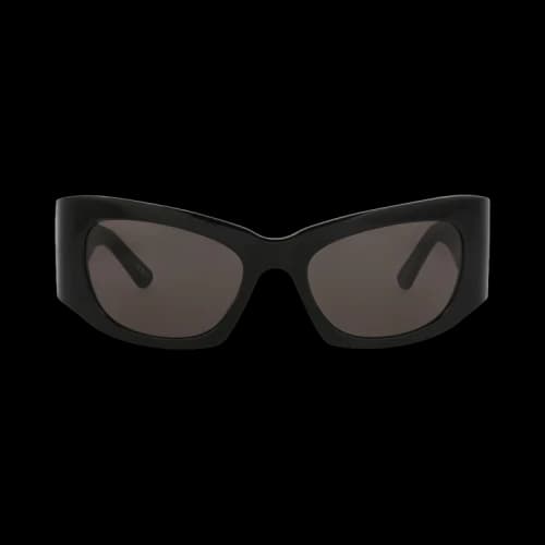 Balenciaga Cat Eye-Frame Recycled Acetate Sunglasses Black Black Grey (BB0327S-30014892-001)