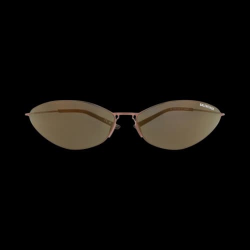 Balenciaga Cat Eye-Frame Titanium Sunglasses Brown Brown Bronze (BB0350S-30015642-002)