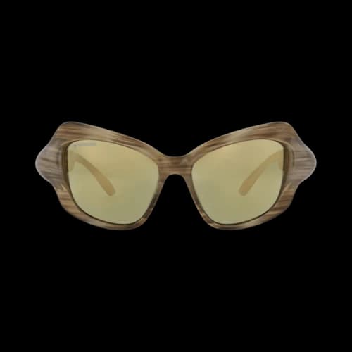 Balenciaga Cat Eye-Frame Bio Injection Sunglasses Havana Havana Bronze (BB0353S-30015645-003)