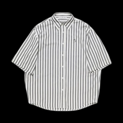 Acne Studios Short-Sleeve Striped Shirt 'Black/White'