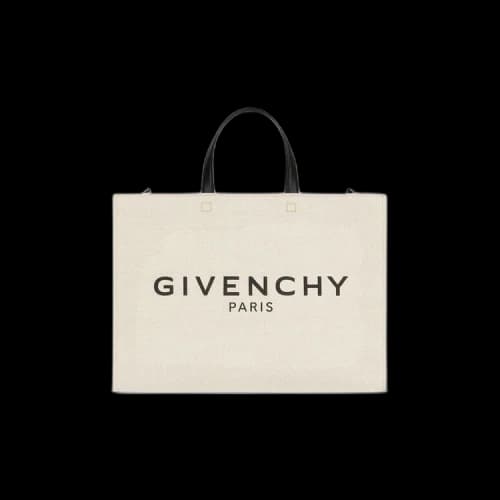 Givenchy Medium G Tote Shopping Bag In Canvas 'Beige/Black'