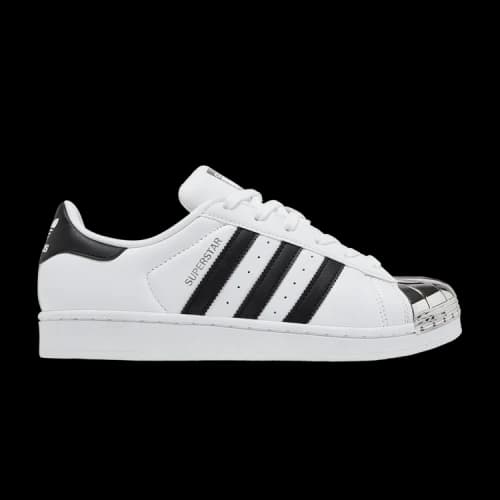 adidas Superstar Metal Toe White Black Silver (Women's)