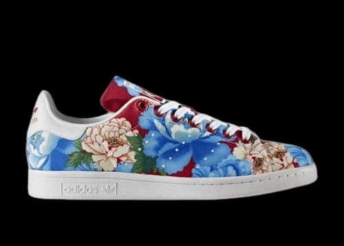 adidas Stan Smith Dark Red Floral (Women's)