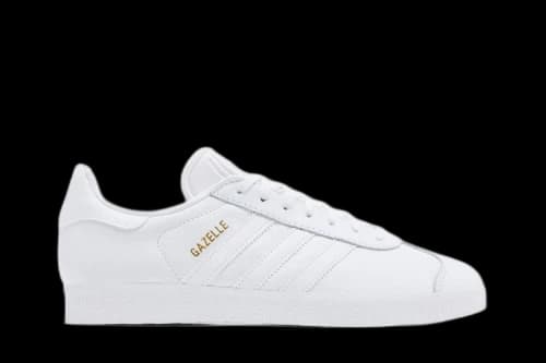 adidas Gazelle White/White-Gold Metallic