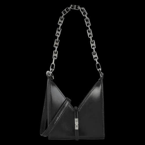 Givenchy Micro Cut Out Bag In Box Leather With Chain 'Black'