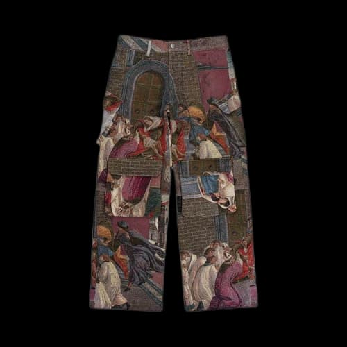 Birth Of Royal Child Artist Jacquard Weave Cargo Pants 'Multicolor'