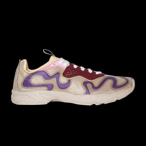 Acne Studios Ribbon Logo Lace-Up Sneaker 'Beige Multi-Color'