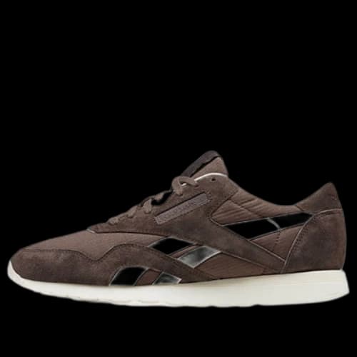 Reebok Classic Nylon Sktn Running Shoes Brown/White