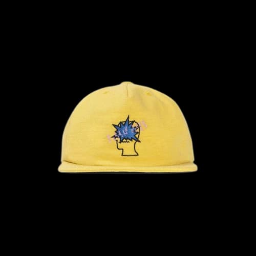 Brain Dead Bang Logo Strap Back Hat 'Yellow'