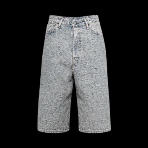 Acne Studios Loose Fit Denim Shorts 'Blue/Beige'