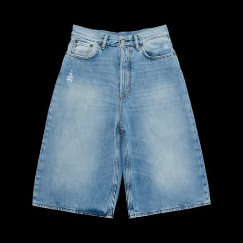 Acne Studios Loose Fit Denim Shorts 'Blue'
