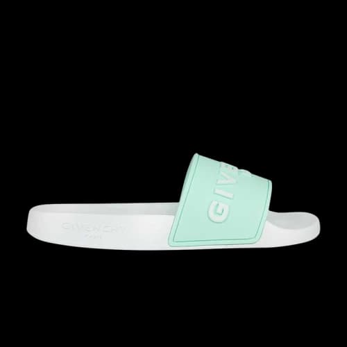 Givenchy Logo Slide 'White Aqua Green' (Women's)