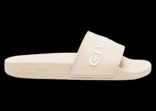 Givenchy Slide Flat Sandals Light Beige (Women's)