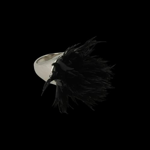 Givenchy Thistle Ring 'Black/Silver'