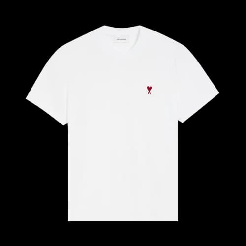 Ami Quota Red Ami De Coeur T-Shirt 'Blanc'